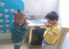 廣州培智學(xué)校安裝了圣藍幼兒園直飲水機